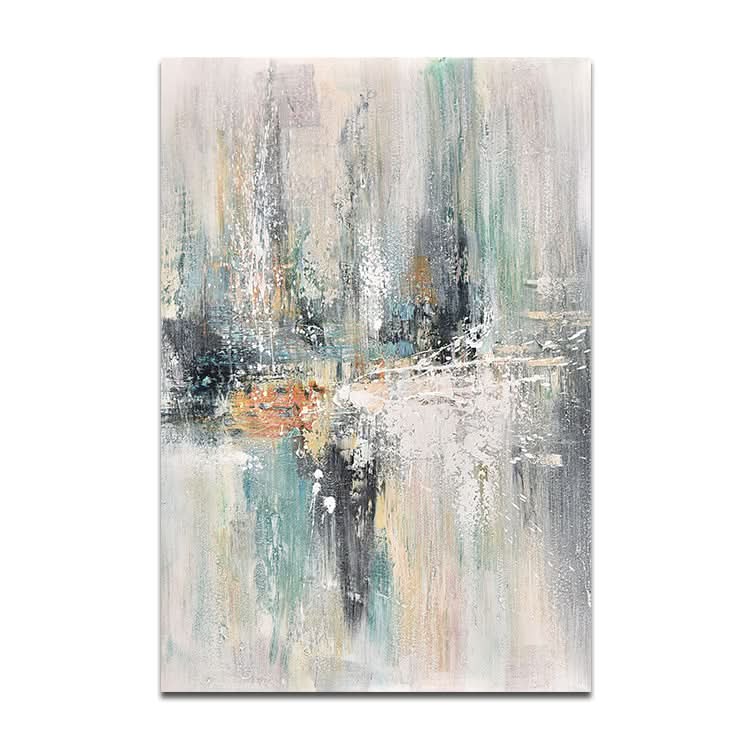 Messy Space - Peinture à l'huile abstraite sur toile faite à la main