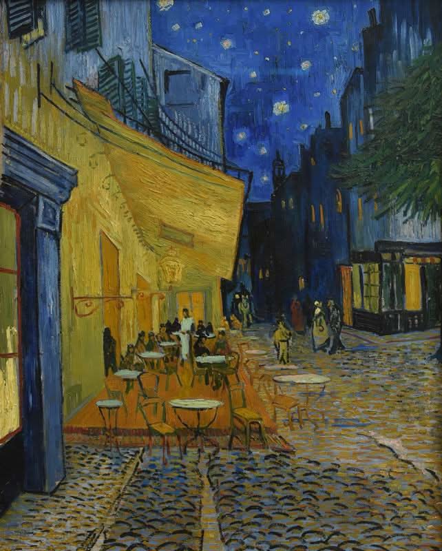 The Cafe Terrace on the Place du Forum Arles at Night