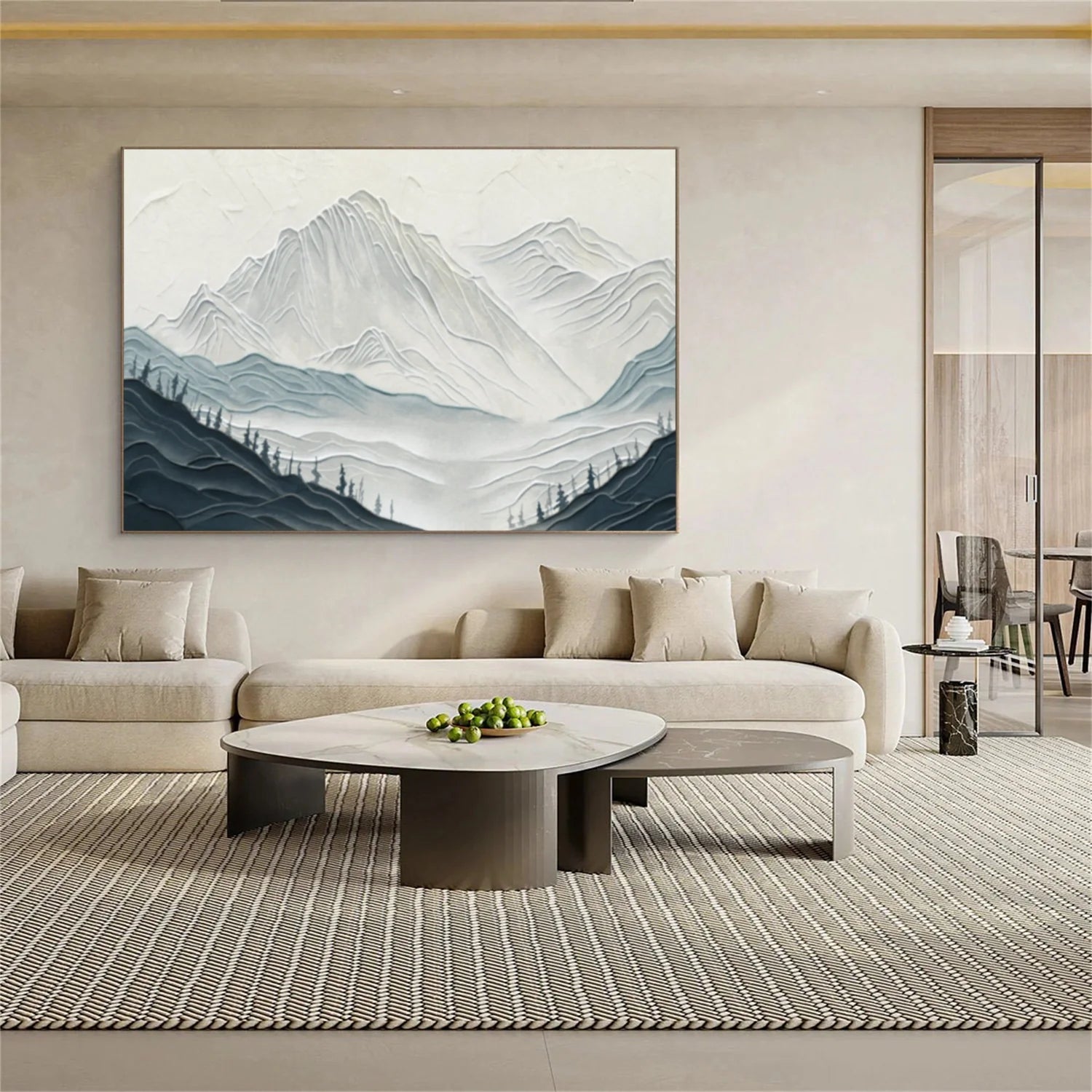 Plaster Art Minimalist Textured Painting #MM300