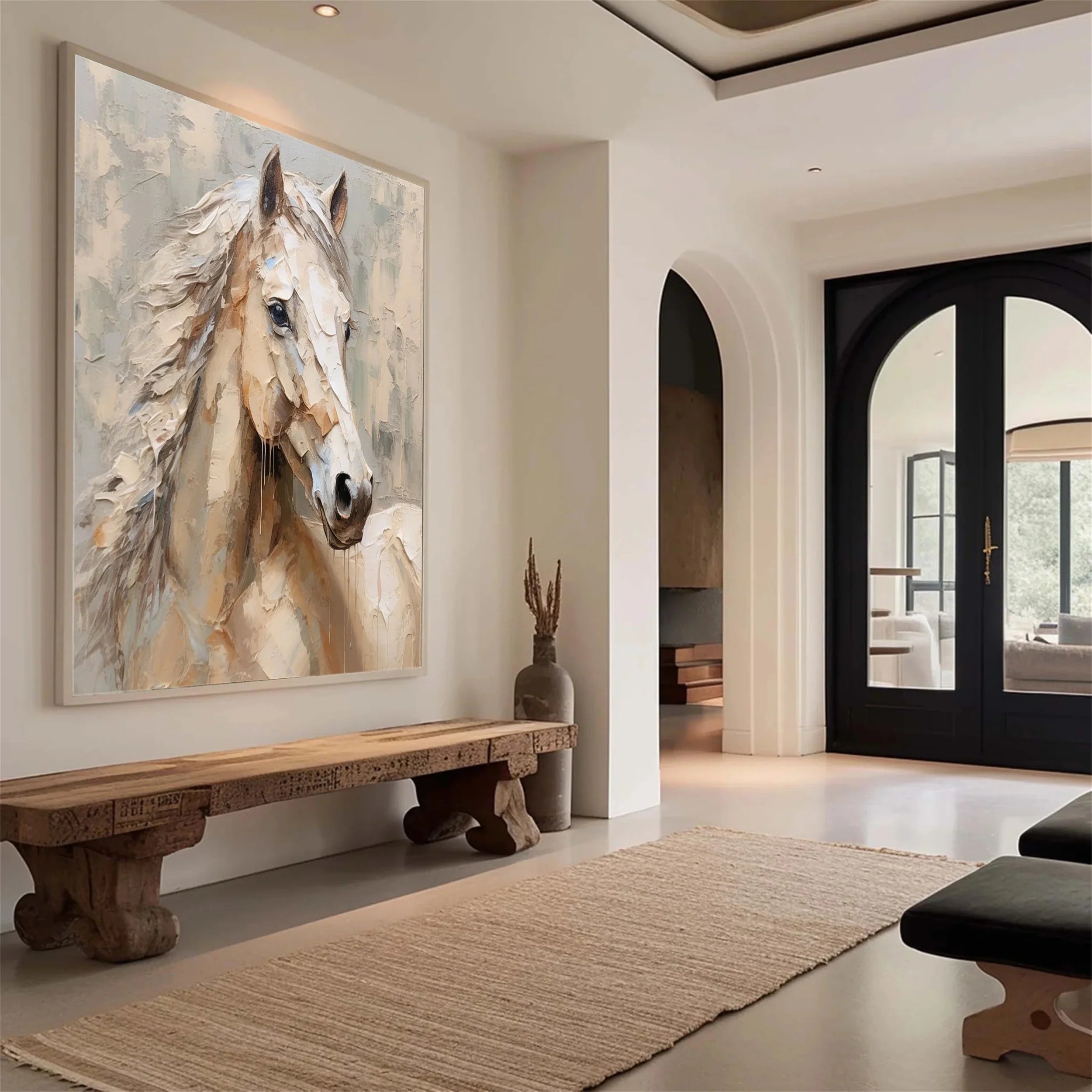 Colorful Horse Abstract Animal Wall Art #AL006