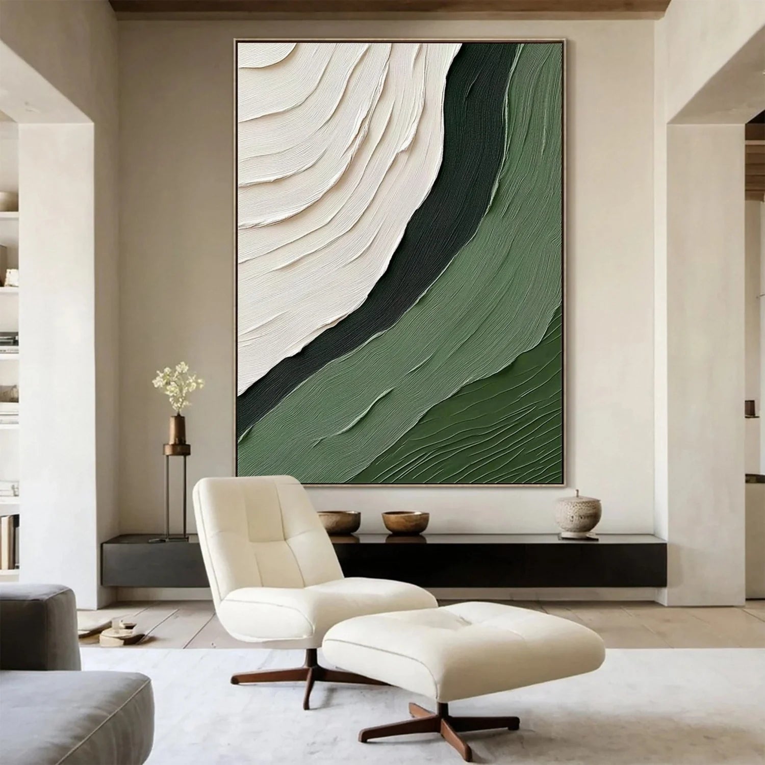 Green Minimalist Texture Art #GT044