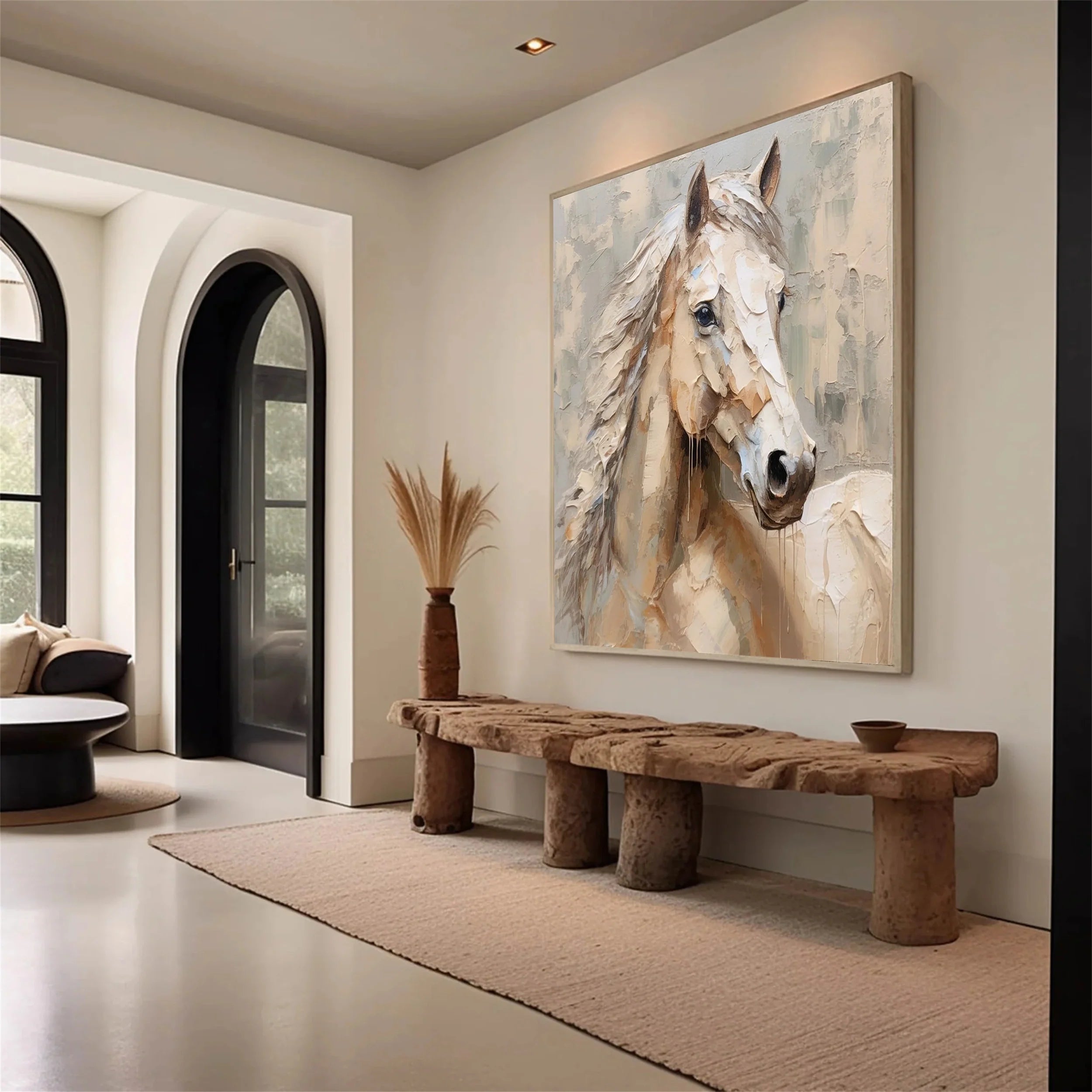 Colorful Horse Abstract Animal Wall Art #AL006