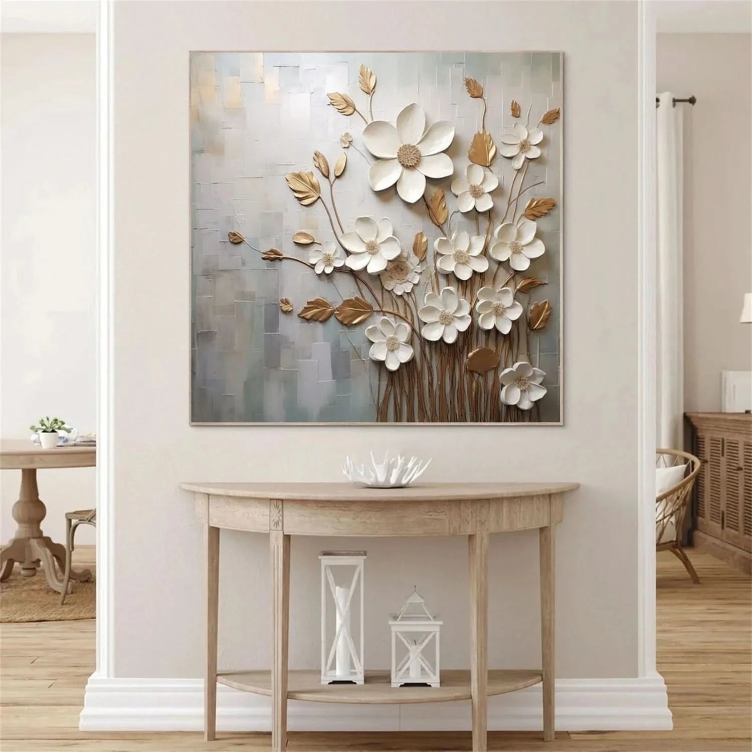 Flower & Tree Abstract Textured Wall Art #ML042