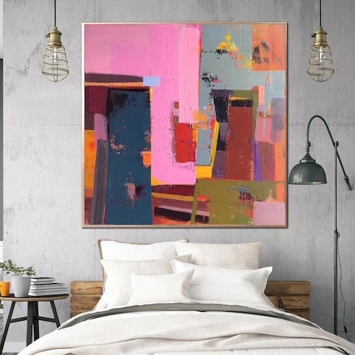 Pink Abstract Wall Art