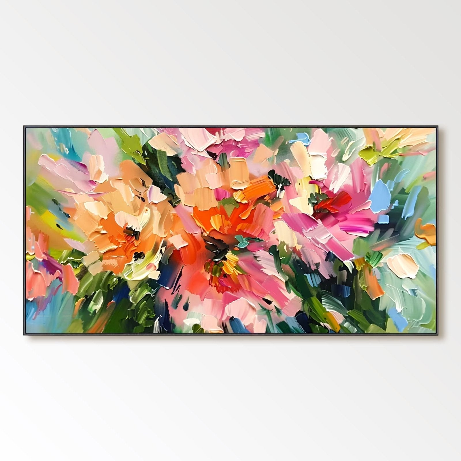 Abstract Colorful Painting "Veil of Time" - MasterGallery