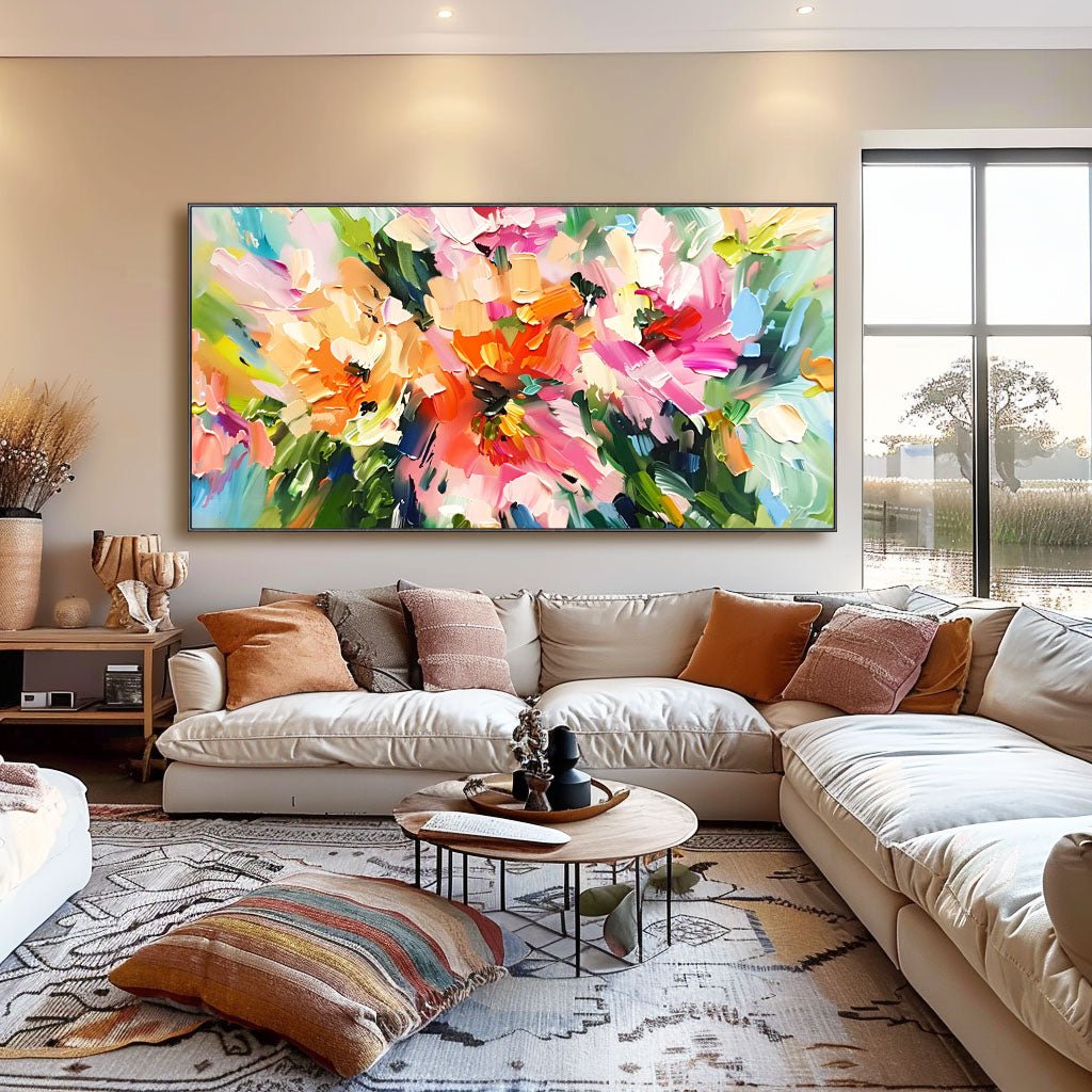 Abstract Colorful Painting "Veil of Time" - MasterGallery