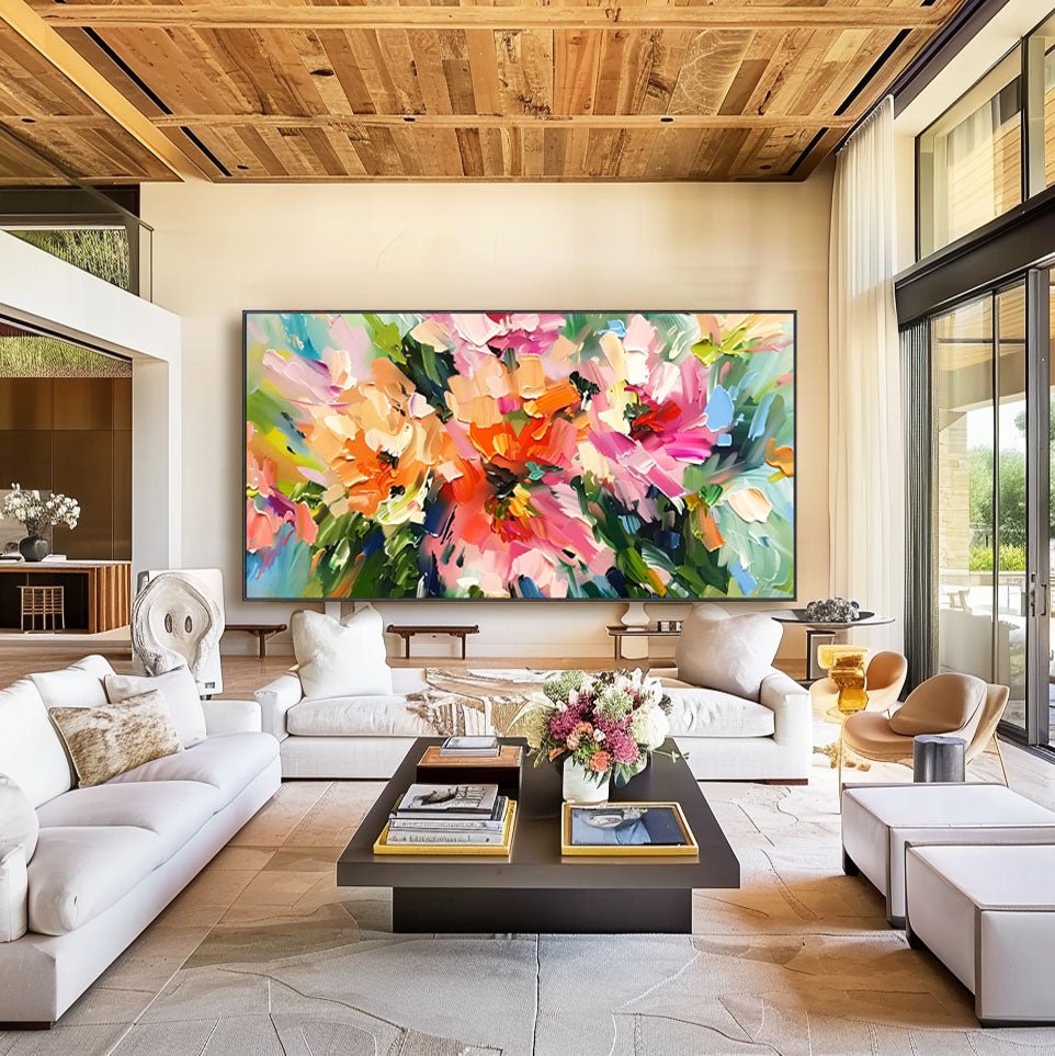 Abstract Colorful Painting "Veil of Time" - MasterGallery