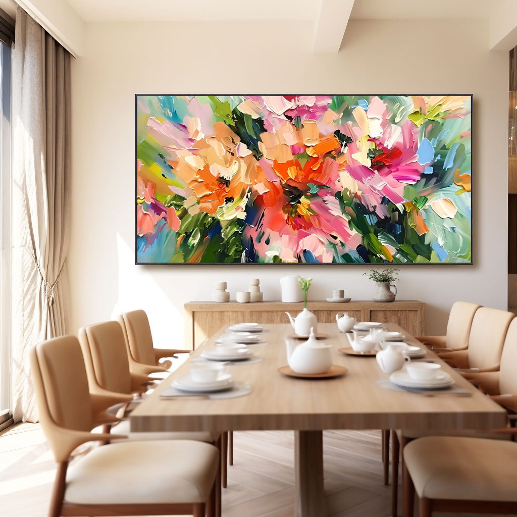 Abstract Colorful Painting "Veil of Time" - MasterGallery