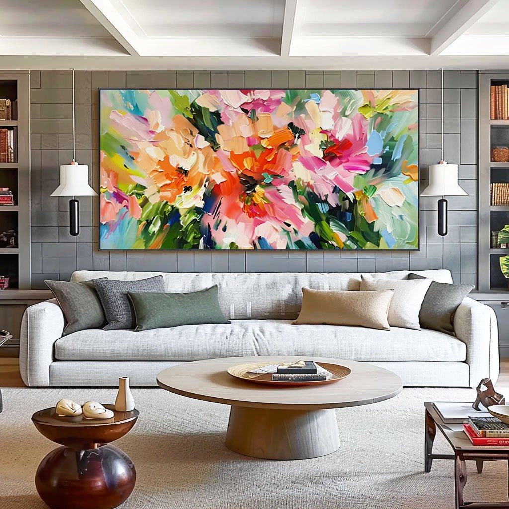 Abstract Colorful Painting "Veil of Time" - MasterGallery
