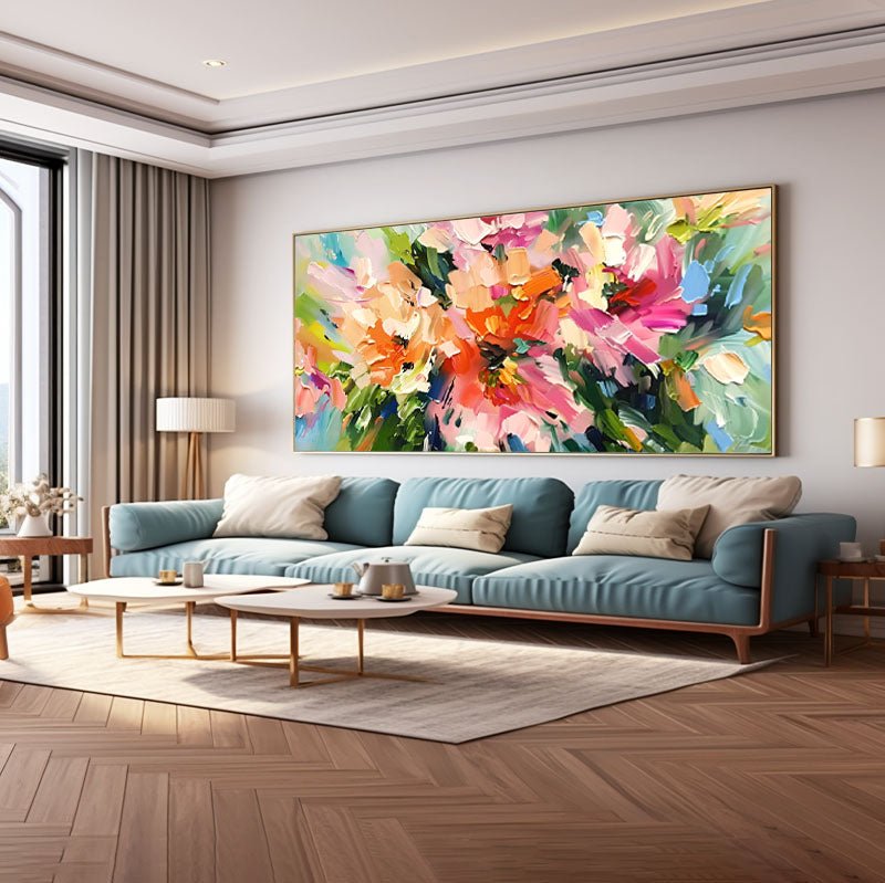 Abstract Colorful Painting "Veil of Time" - MasterGallery