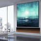 Large Abstract Painting On Canvas White Painting Gray Painting Abstract Oil Painting | First rays of the morning sun