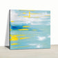 Clouds Abstract Acrylic Painting On Canvas With Gold Stroke On Canvas Large Contemporary Oil Painting | Clouds in the sky