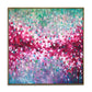 Modern Acrylic Painting Hand Painted Oil Painting Canvas Wall Art Big Size Painting White And Red Painting | Mirror Flower