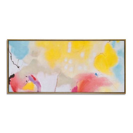 Hand Painted Oil Painting Original Art Painting Big Size Painting Office Decor Simple Art Orange Painting Red Painting White Painting | Abstract Canvas Wall Art