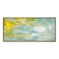 Abstract Landscape Art in Yellow, Green,and White | Simple art