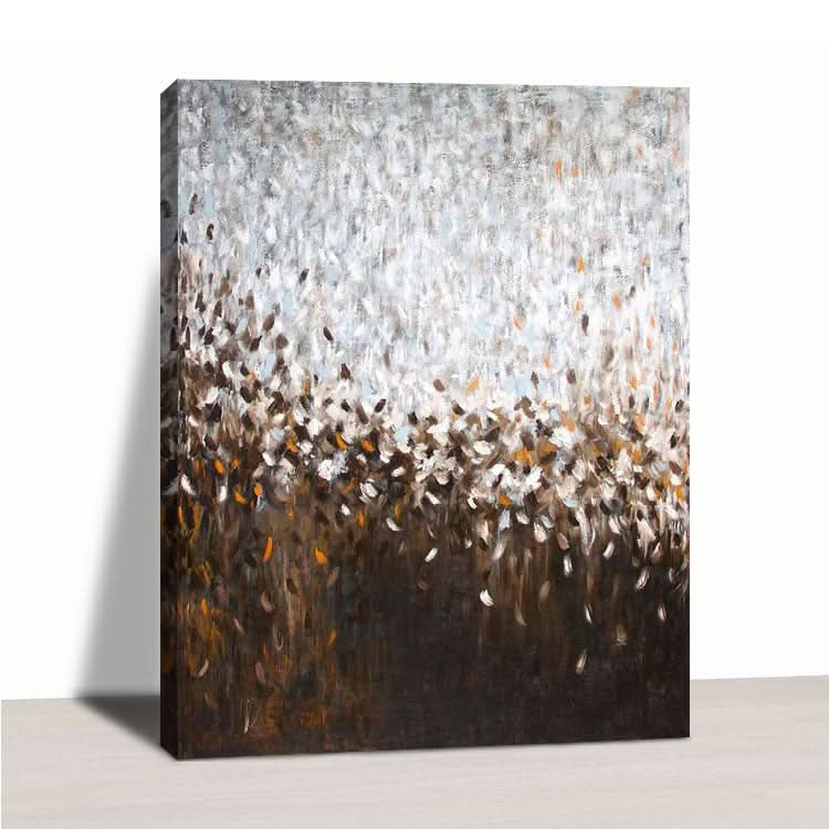 The Fallen Petal - Hand Made Flower Wall Art Abstract Oil Painting on Canvas