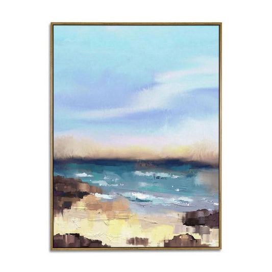 Sea - Hand Made Seascape Painting Canvas Art Beach