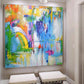 Blue Painting Green Painting White Painting Living Room Oversized Painting | Look forward to abstract expressionism