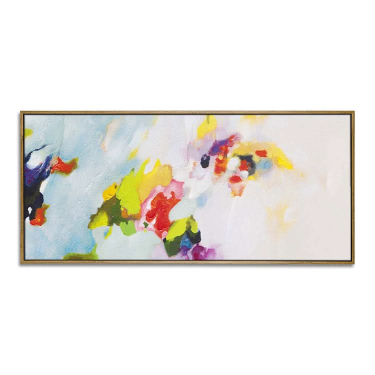 Original Oil Painting Landscape Hand Painting Big Size Painting Hanging Wall Art Orange And Green Painting Light Painting | A run under an avalanche