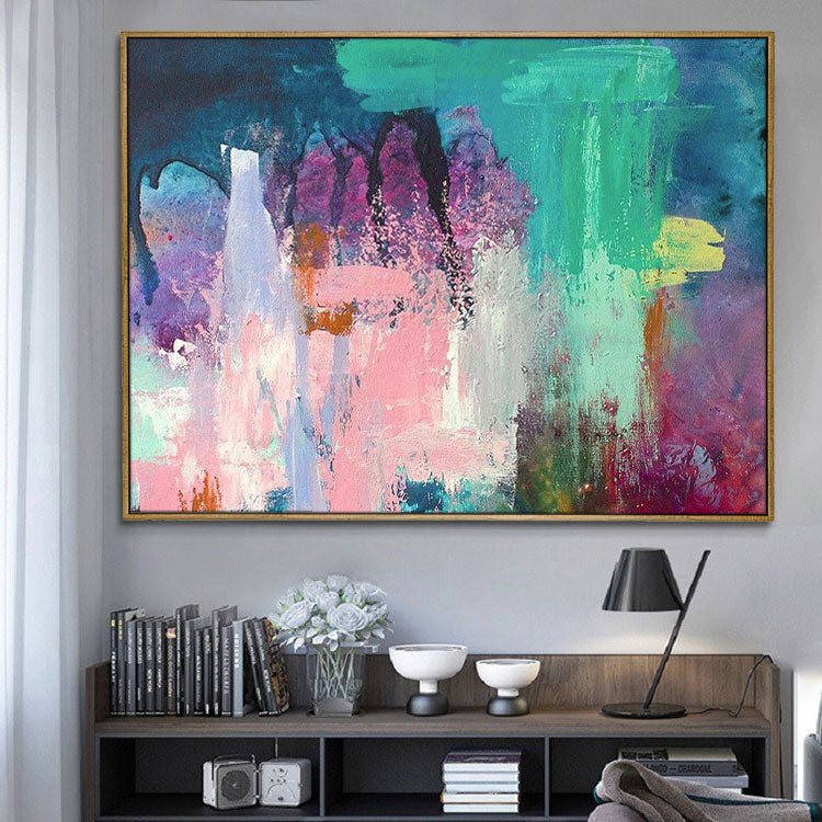 Colorful Contemporary Abstract Painting Original Canvas Art