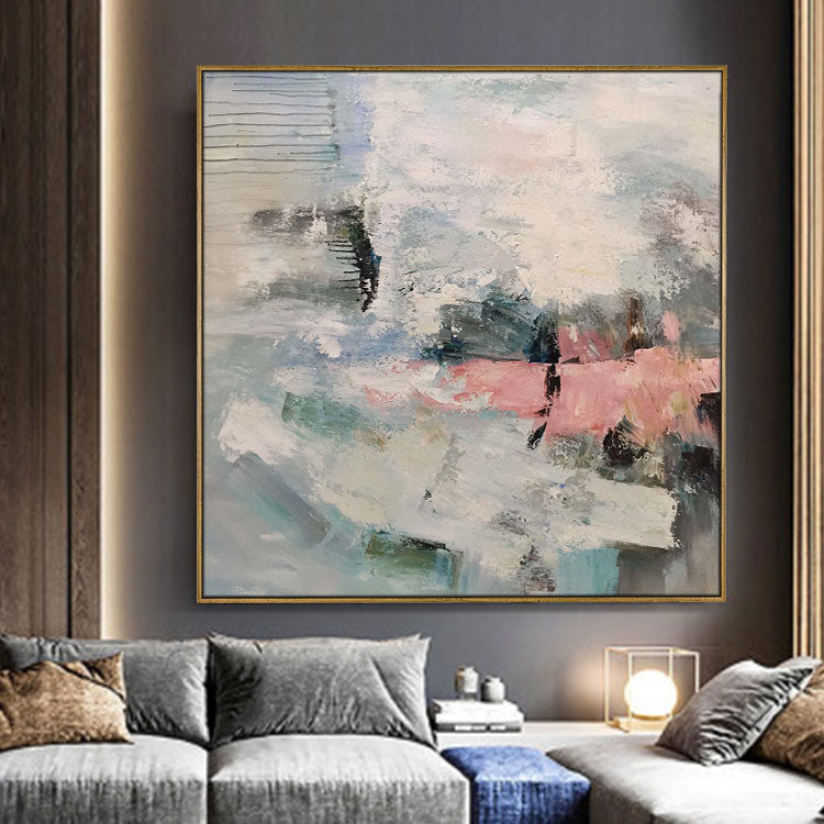 Handmade Oil Painting Original Oil Painting Large Oil Painting Canvas Living Room Oil Painting Modern | The path to heaven