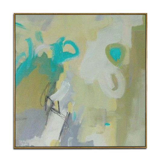 Large Abstract Painting On Canvas Abstract Oil Painting Green Abstract Painting Modern Painting Original | Ents
