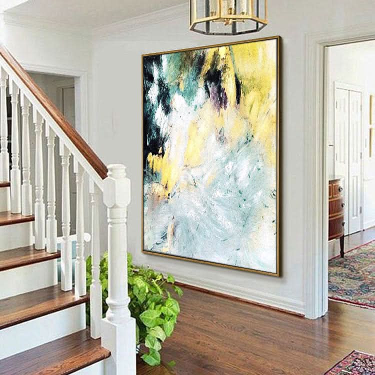 Extra Large Painting, Autumn Mountain Landscape Oil Painting