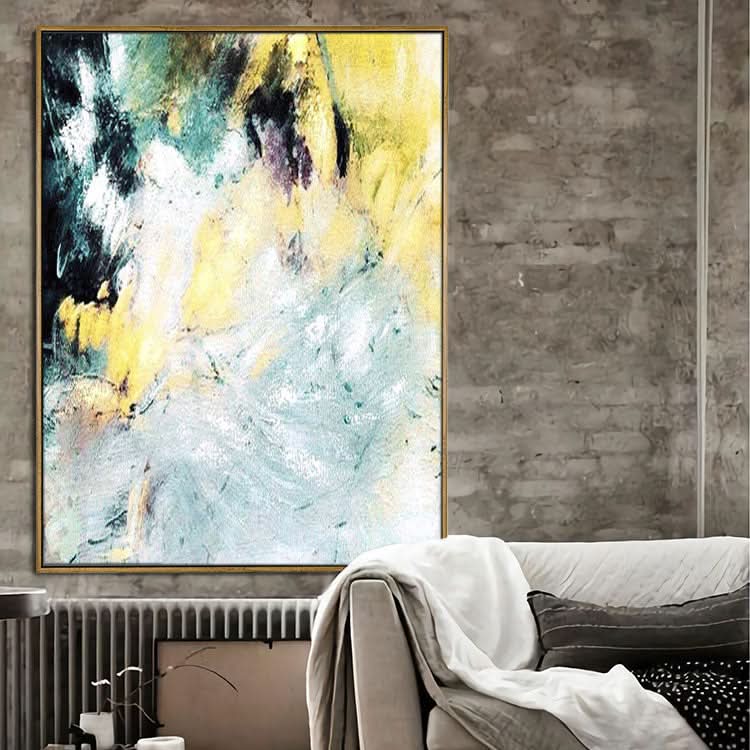 Extra Large Painting, Autumn Mountain Landscape Oil Painting