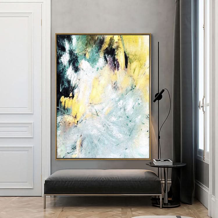 Extra Large Painting, Autumn Mountain Landscape Oil Painting