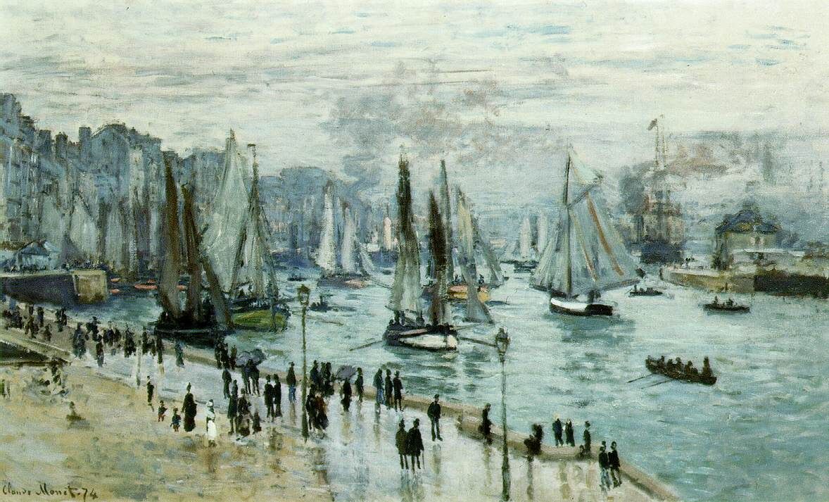 Fishing Boats Leaving the Harbor Le Havre 1874