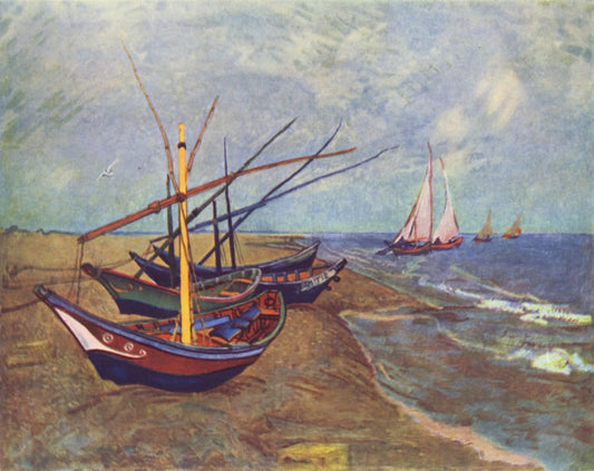 Fishing Boats on the Beach at Saintes Maries