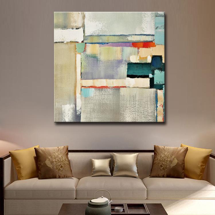 Hand Painted Art Original Painting On Canvas Extra Large Office Decor  Fashion Art | Vertical view