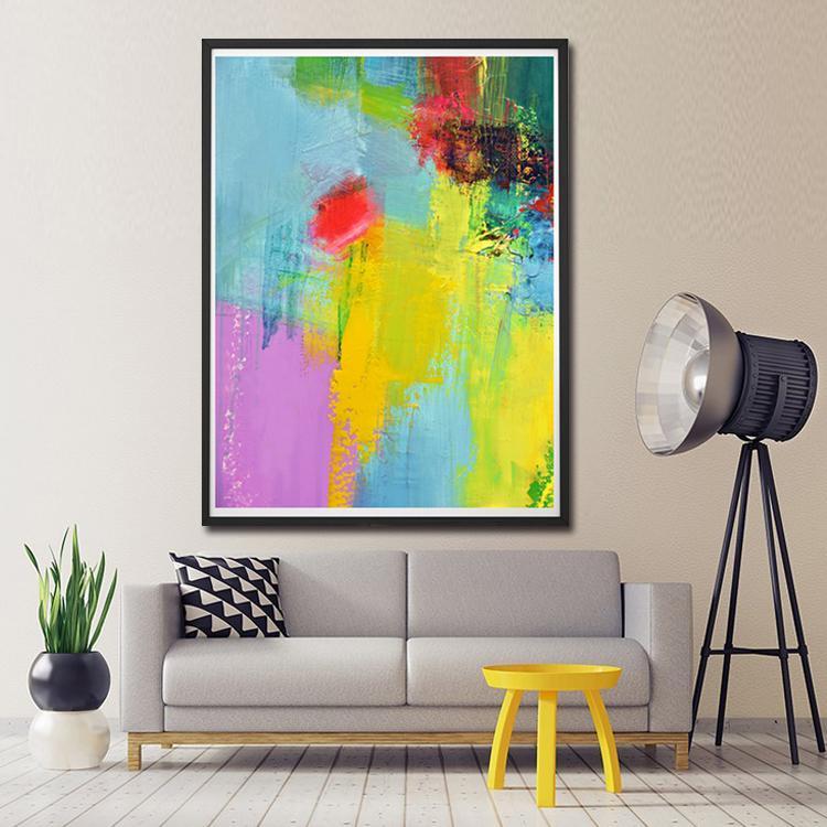 Abstract Art Painting, Modern Textured Painting - Hand Painted Modern Textured Painting Abstract Wall Art