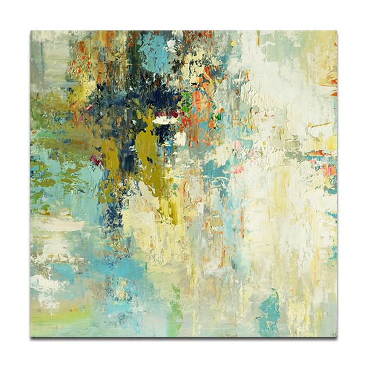 Large Acrylic Abstract Painting Green Painting Leaf Painting Original Art Painting  | Go on a long journey