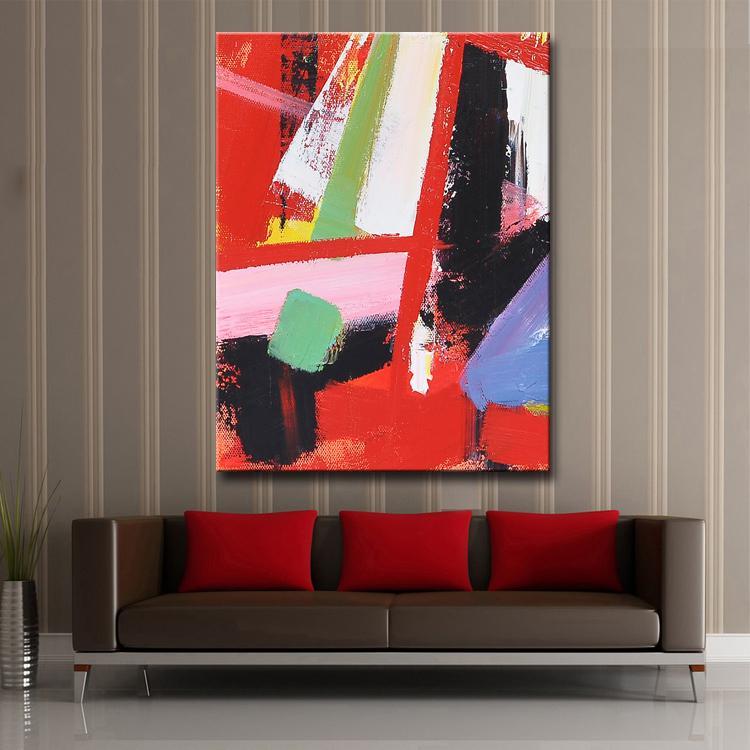 Look Back Nostalgically - Hand Acrylic Painting Abstract Canvas Wall Art Color Oil Painting