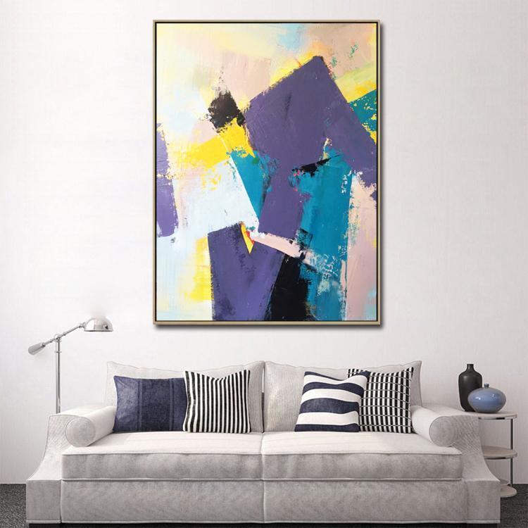 A Painter Paints - Hand Painted Acrylic Painting Modern Abstract Canvas Art