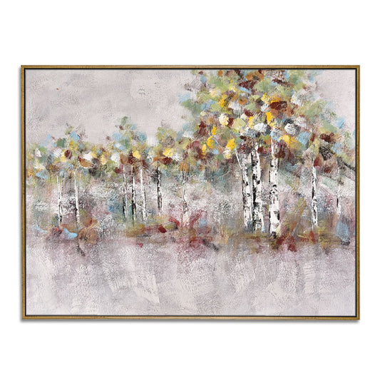 Guardian - Hand made Tree Wall Art Birch Forest Canvas Painting