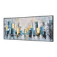 Abstract Painting Gold Art Gray Painting Blue Canvas Art City Painting Texture | Abstract city painting