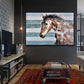 Galloping Horses - Hand Painting Oil Canvas Painting of Running Horses Modern Wall Art