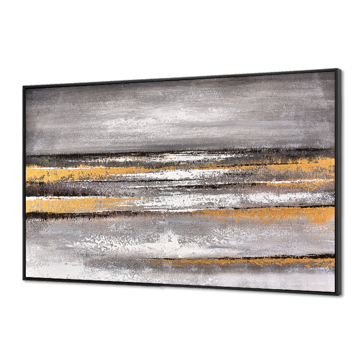 Waves of The Sea - Hand Printing Beach Beachoil Painting on Canvas Landscape Wall Art