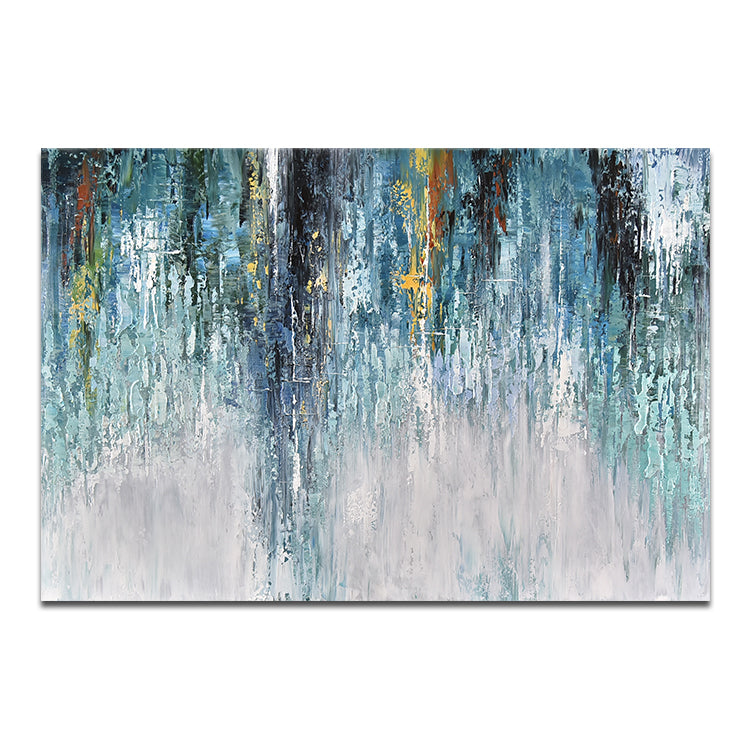 Hand Painted Modern Abstract Painting - Lost City
