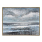 Sky And Water Merge At The Horizon - Hand Painting Canvas Art Print Natures Art