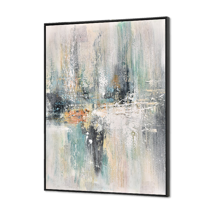Messy Space - Handmade Modern Wall Art Abstract Oil Painting on Canvas Print