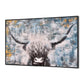 Handsome Cow - Handmade Animal Oil Painting on Canvas Acrylic Wall Art Print