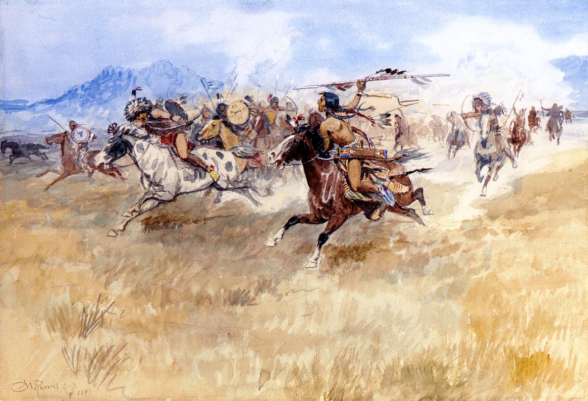 The Battle Between the Blackfeet and the Piegans