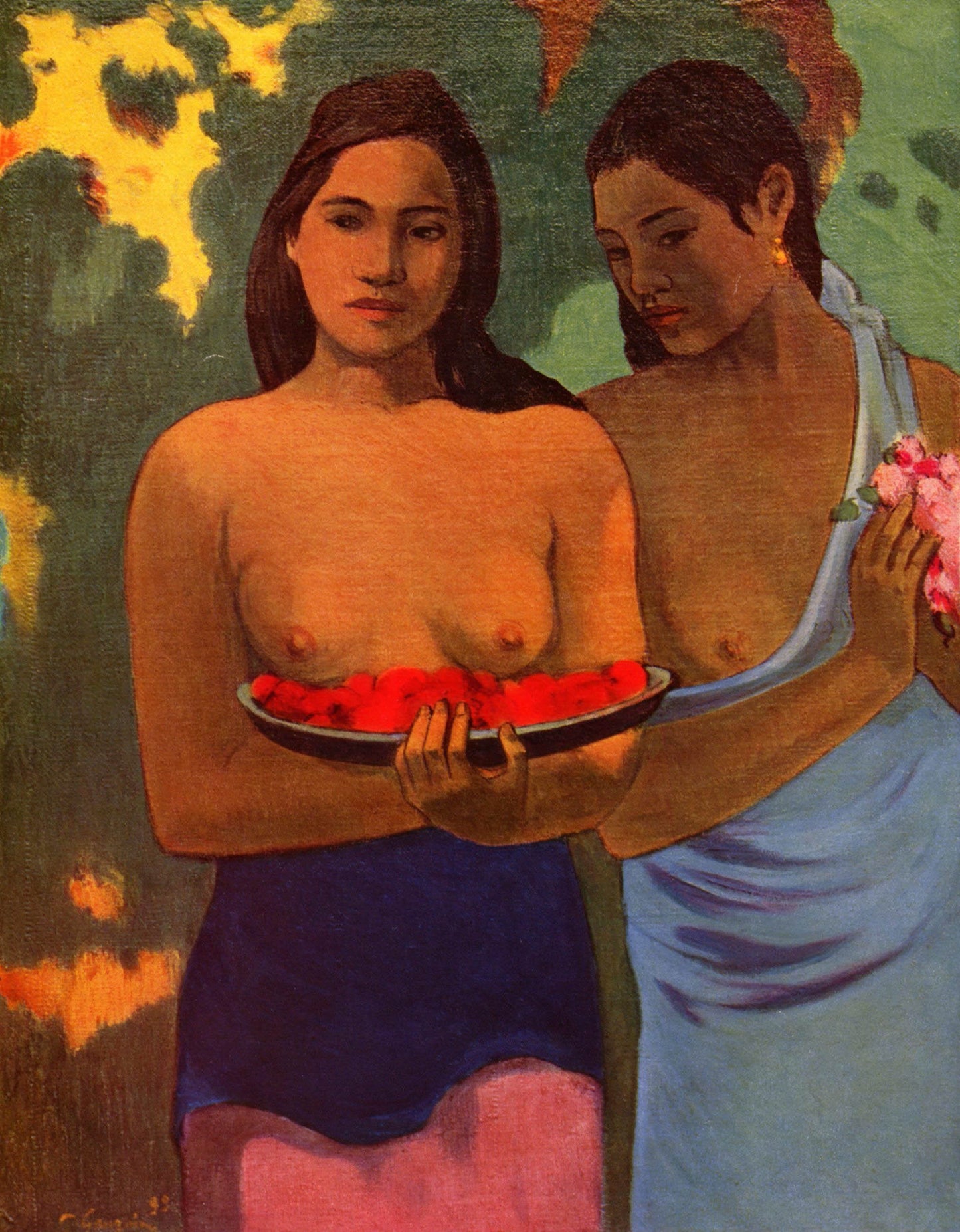 Two tahitian women