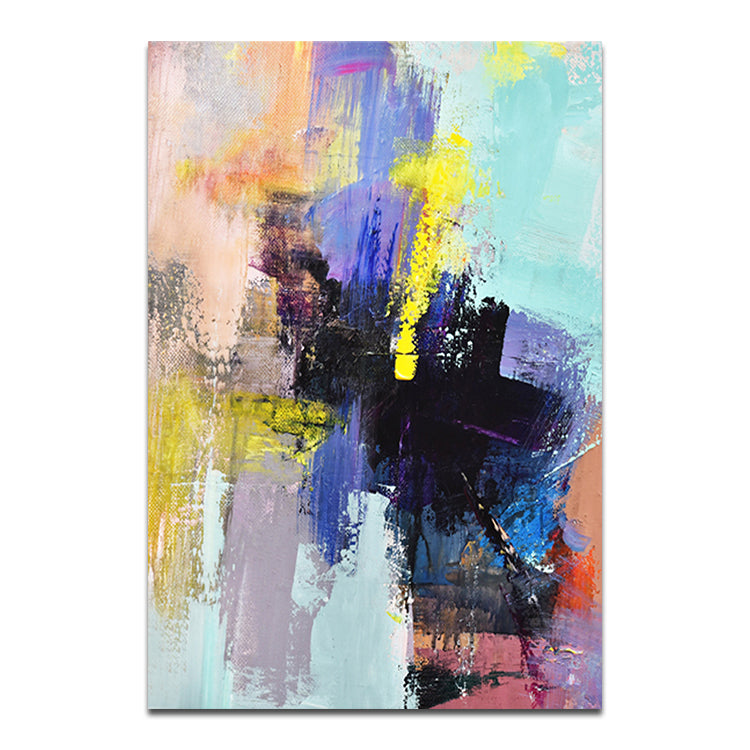 Brave the Wind and The Waves - Hand Painted Abstract Canvas Painting Contemporary Wall Art